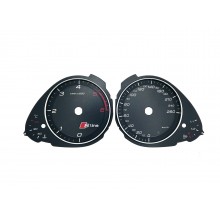 Шкалы Audi A4/Q5 b8 s-line black km/h