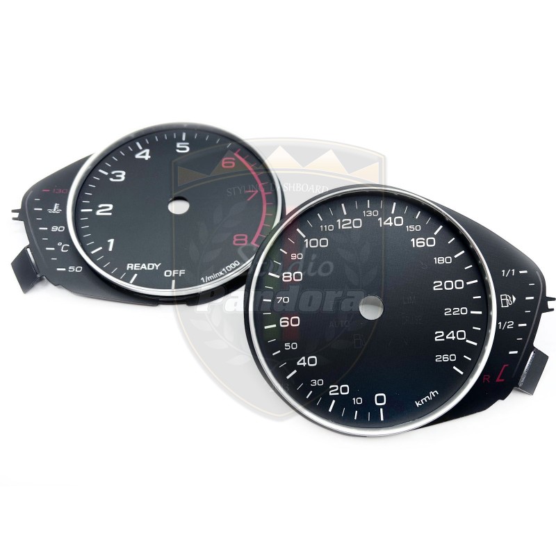 Шкалы Audi a4 b9 Classic km/h